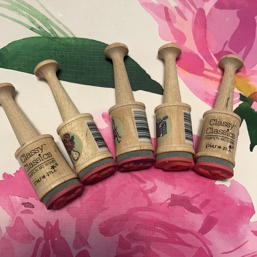 Set of 5 rubber stamps - Picture 4 of 9